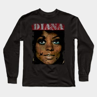 TEXTURE ART - DIANA ROSS  SURENDER Long Sleeve T-Shirt